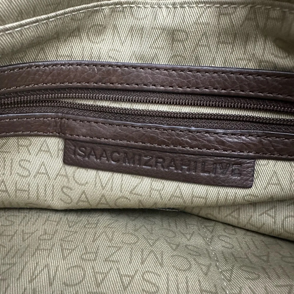 Isaac Mizrahi Live Bridgehampton Leather Bag Chain Strap Soft Snakeskin Print - Picture 6 of 13